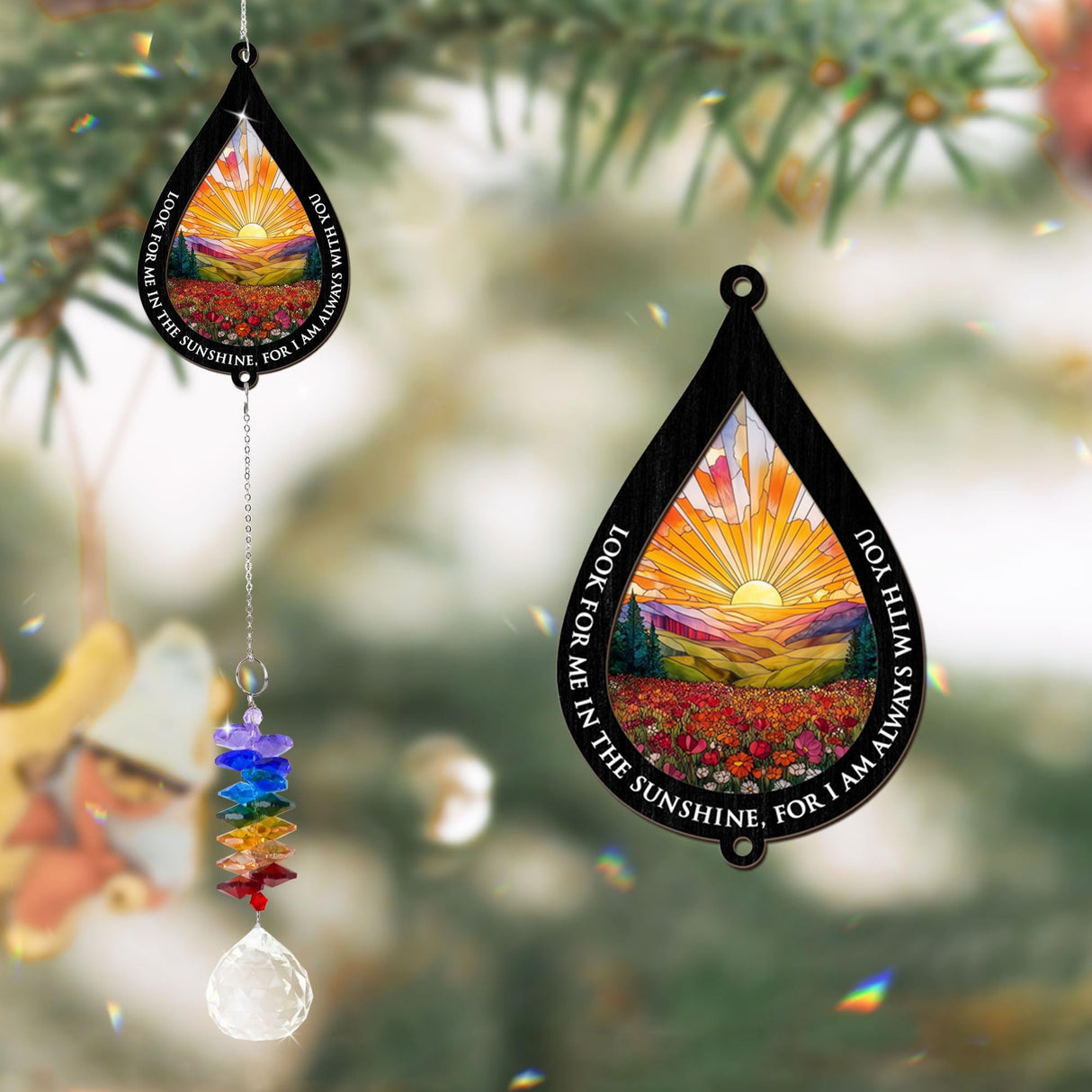 GIFTELIX Suncatcher Look for Me in The Sunshine - Sympathy Gift for Loss of Loved One - Grief Gifts - Heaven Funeral Keepsake - Gift for Women Daughter Friend Sister