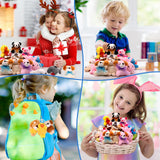 JoyRapt 48 Pack Small Stuffed Animals Bulk Gifts for Kids (2.3/2"-2.5/3.5" Each), Party Favors Toys for Girls, Easter Basket Stuffers Christmas Stocking Plushies (48PCS)