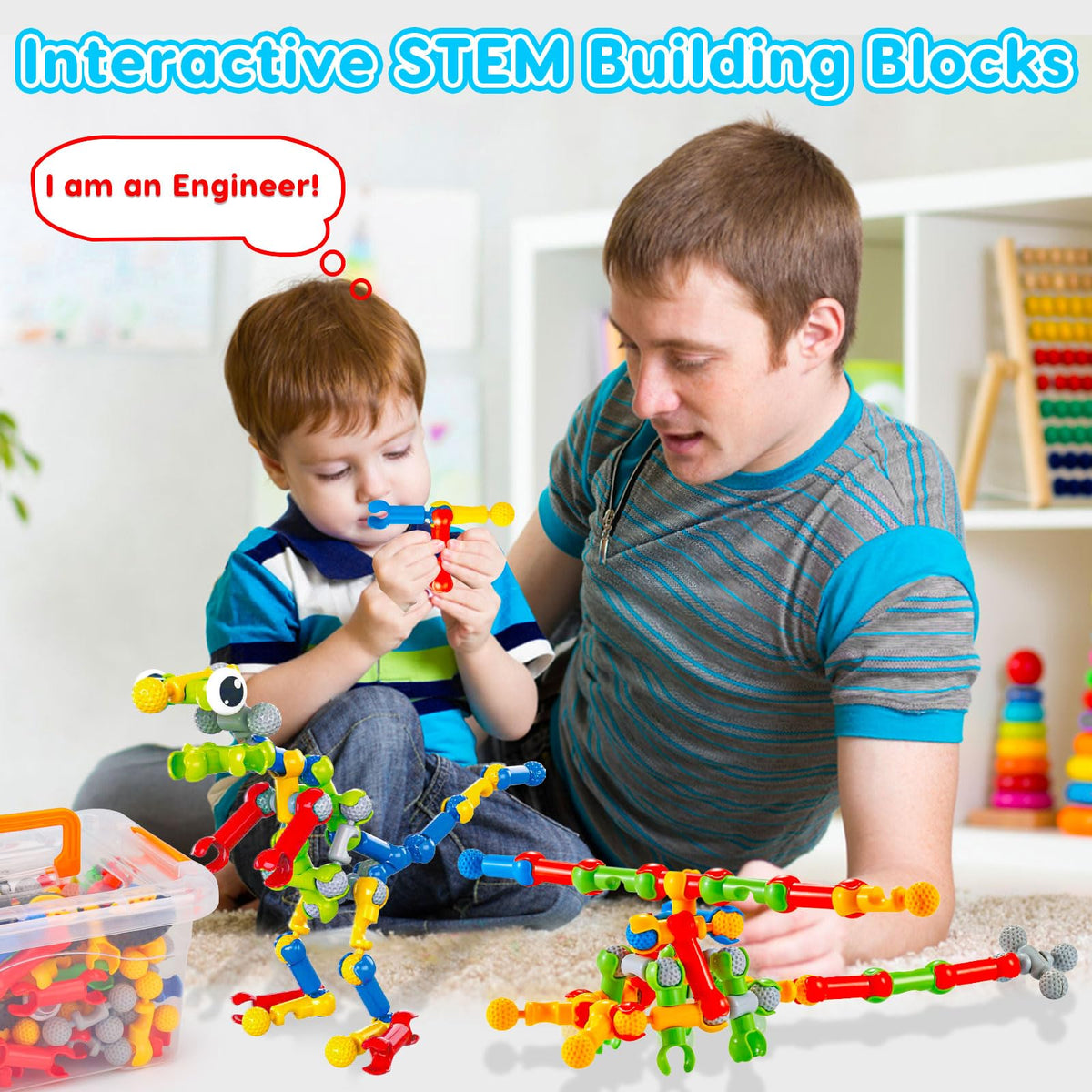 Qirptey Kids STEM Building Toys for 3 4 5 6 7 8+ Year Old Boy Birthday Gift