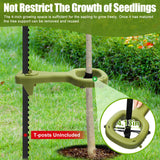 Tree Supports Young Trees, 4PC Tree Stake Stabilizer Kit for Leaning Tree