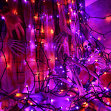 Toodour Orange & Purple Halloween Light, 131ft 350 LED Plug in String Light