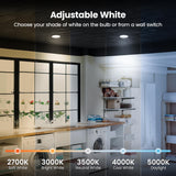 Feit Electric LED Downlight Retrofit Kit with Baffle Trim, 75W Equivalent, 5/6-Inch Dimmable Recessed Light, Adjustable White 2700K–5000K, 90+ CRI, for Living, Bathroom, Dining & Kitchen Room