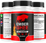 (3 Pack) Ember Ghee Pills for Men - Official Ember Ghee Supplement Suppport Capsules Premium All Natural, EmberGhee Maximum Strenght Multivitamin Pills Advanced Formula, 180 Capsules for 3 Months