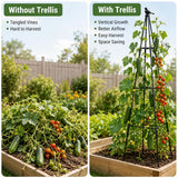 OTOSUNNY 67inch Garden Obelisk Trellis for Climbing Plants Outdoor, 2 Pack