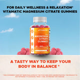 Vitamatic Magnesium Gummies 600mg per Serving – 60 Vegan Gummies – Relaxation, Muscle, Bone & Energy Support – 3 Pack