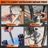 Saker 42 in 1 Magnetic Screwdriver Set, Multi Bit Free Combination Ratchet Screwdriver Set Portable Repair Tool Kit for Christmas Gifts Furniture, Computer, Bicycle and DIY Grey