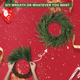 LZNPA 12 Pcs Realistic Christmas Pine Branches Natural Droopy Soft Bendable Artificial Pine Stems Picks Lifelike Greenery Stems for Vases Cedar Wreaths Garland Outdoor Indoor Christmas Decorations