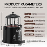 Vtsmax 5L/1.3Gal Commercial Hot Chocolate Machine Hot Drink Dispenser, 86-194°F Intelligent Temperature Control Hot Beverage Maker for Chocolate, Cocoa, Milk, Coffee, Juice, Black