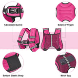 FUFF Weighted Vest 10lb Weights with Reflective Stripe, Weighted Vest for Men Women Strength Training Running Walking Jogging