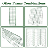 Kyrieval 48" Hx 18" L Cucumber Trellis for Garden A Frame Plant Support for Raised Bed, Outdoor Indoor Plant Garden Trellis for Climbing Plants