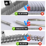 YEELOR Thatch Rake with 15‑inch Rake Head and Long Handle