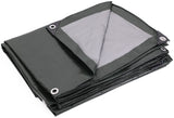 Kotap 12 x 14 Ft. Heavy-Duty Protection/Coverage Tarp, 8-mil, Reversible, Multi-Use, Waterproof, Green-Silver, (TGS-1214)