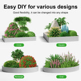 Land Guard Corrugated Garden Edging Border,12" x 50' Landscape Paver Edging, Tall Landscape Edging, Fence for Garden, Flower Bed, Lawn and Landscape Edging (Silver)