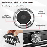 6-Piece Telescoping Magnetic Pickup Tools Set: 31in Portable Magnetic Pickup Stick, 25in Pen-Style Magnetic Pickup Tool, 20in Flexible Bendable Spring Magnet Stick with 4in 9in Magnet Parts Tray