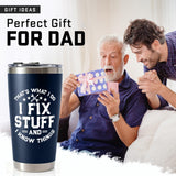 WITTSPOT Birthday Gifts for Men, Dad, Him, Handyman, Grandpa on Fathers Day, Christmas - Dads Birthday Gift Ideas - Cool Mens gifts Ideas, Mens Birthday Gift Ideas - Stainless Steel Men Tumbler 20Oz