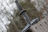 Smith & Wesson SWHRT9B 9in High Carbon S.S. Fixed Blade Knife with 4.7in Dual Edge Blade and TPE Handle for Outdoor, Tactical, Survival,EDC, Multi