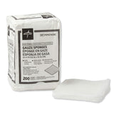 Medline Non-Sterile Cotton Woven Gauze Sponges, 8 Ply, Ideal for Wound Dressing and Cleaning, Case of 4000