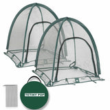 2pcs Quick Set up Pop up Garden Netting 28”x28”x32”Portable Plant Cover Net ,Locusts,Birds,Small Animal Garden Fruit and Flower Cages Portable Carry Bag with 16 Stakes
