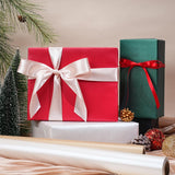 LaRibbons White Wrapping Paper, 30 Inch x 33 Feet, Solid Color Pearly-Lustre Gift Wrapping Paper Rolls for Wedding, Christmas, Valentine's Day, Birthday, Baby Shower