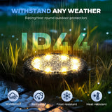 SOLPEX Mini Solar Ground Lights, 12 Pack Pathway Solar Lights Outdoor Waterproof, Garden Lights for Driveway Walkway Yard Landscape (Warm White)