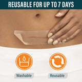 NUVADERMIS Clear Silicone Scar Tape for Surgical Scars - 120" x 1.5" Roll - Extra Long Scar Sheets for C-Section, Tummy Tuck, Keloid, and Surgical Scars - Reusable Medical Grade Silicone Scar Tape