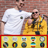 200 Disability Pride Month Pins Buttons 1.26" Round Lapel Badges Equality