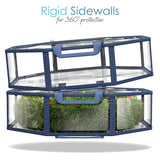 Hearth & Harbor Wreath Storage Container - Clear Christmas Wreath Storage Bag, Dual Zipper and Handles - 30" Premium Wreath Storage Organizer Box