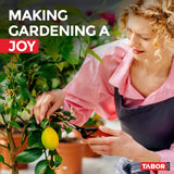 TABOR TOOLS K7A Pruning Shears with High Carbon Steel Blades, Straight Garden Snips & Pruning Scissors, Florist Shears for Deadheading, Trimming & Harvesting Herbs, Flowers, Fruits or Vegetables