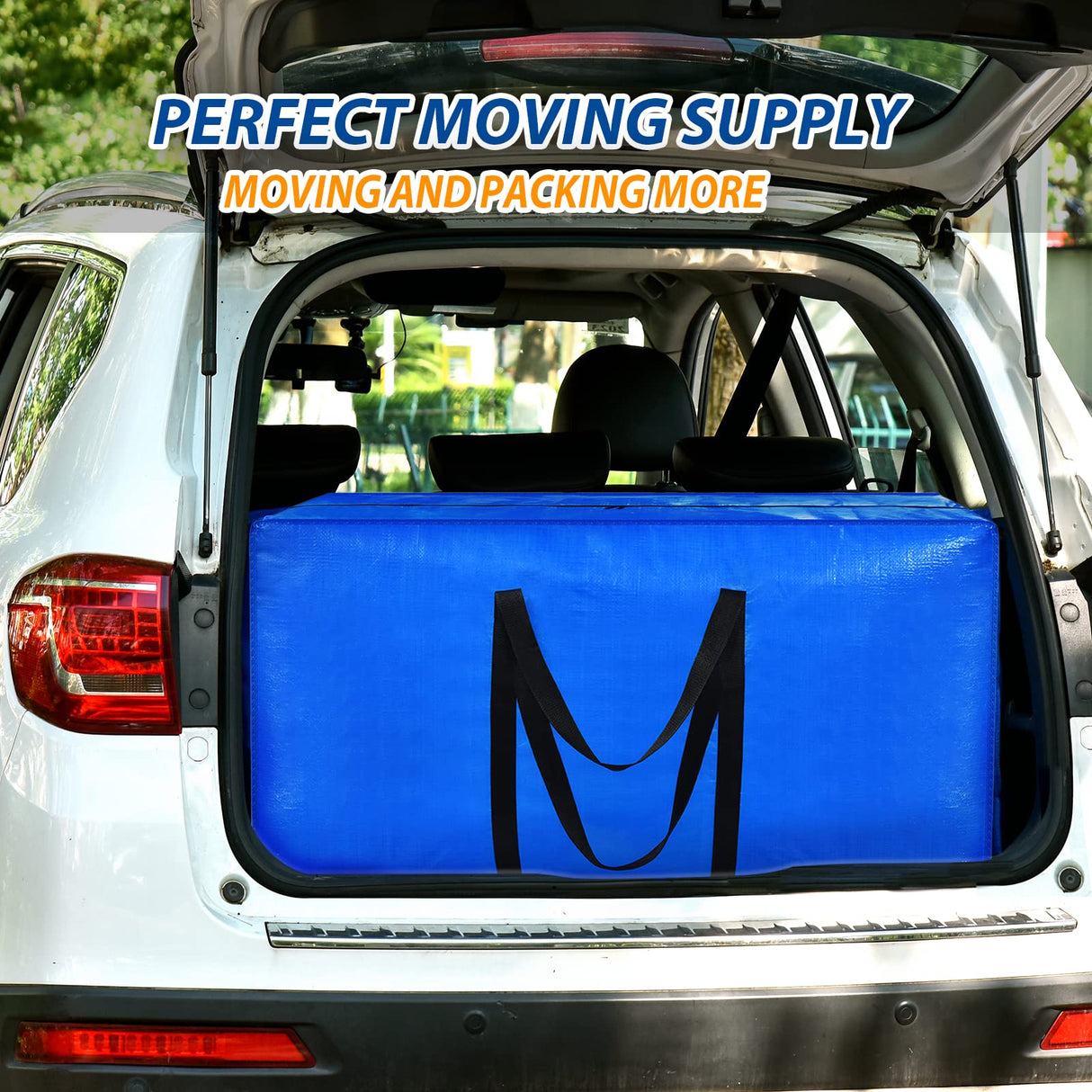 57 Gallon Extra Large Storage Bags, XXL Jumbo Large Moving Bags Heavy Duty, Storage Totes Moving Boxes Supplies for College, Foldable Duffle Bag for Travel, Christmas Tree Bag, 42x23x13.5inch - 2PACK