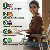 X Large Seat Cushions for Office Chairs– Pressure Relief Seat Cushion for Tailbone Pain, Back Pain, Coccyx & Sciatica Pain Relief Pillow – Office Chair Cushion with Extra Cover(Gray)
