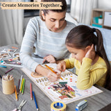 Hiwhy Scrapbook Photo Album Linen Cover, 10 x 10 Inch Hardcover Kraft White Pages Memory Book, for Travel Wedding Guest Book Christmas Baby Shower (40 Sheets/ 80 Pages,Beige)