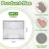 Yaocom 50 Pcs 1 Gallon Gopher and Vole Wire Mesh Basket Bulk Stainless Steel Plant Root Protector Gopher Cages for Garden Planting Underground Plant Protection