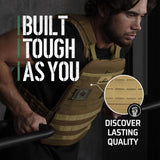 AmStaff Fitness Tactical Weighted Vest - Adjustable Weight Vests for Men & Women - Versatile Wearable Weighted Vest for Fitness Workouts, Strength and Endurance Training, Running, WO - (30lb)