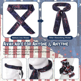 Lenwen 12 Pcs Cooling Neck Wraps Flag Ice Cool Scarf Neck Cooler Bandana Headband for Summer Hot Weather Women Men Golf Riding Outdoor