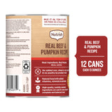 Nutrish Beef Paté Wet Dog Food, 13 oz. Can, 12 Pack (Rachael Ray)