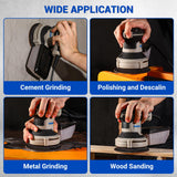 Orbital Sander Corded Hand Sander: DEKOPRO 5" Random Orbital Sander with Dust Box, 6 Various Speeds Electric Palm Sander with Dust Box, 16Pcs Sandpapers for Woodworking & Sanding (Blue)