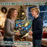 FONMANG Fishing Advent Calendar 2026, 24-Day Fishing Lures & Tackle Gift Box for Men, Teens, Boys and Anglers, Christmas Fishing Gift