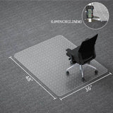Naturei Chair Mat for Carpet, 36” x 48” Office Desk Floor Mat for Rolling Chairs, Easy Glide Floor Protector for Low Pile Carpet (Rectangle)