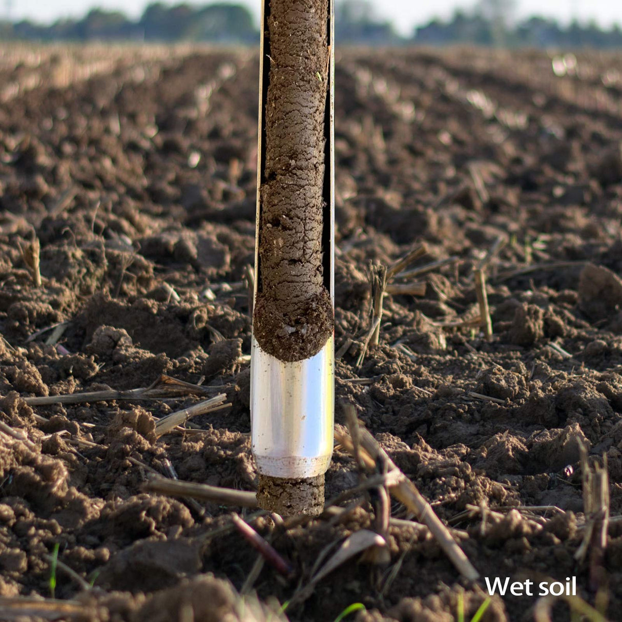 HiHydro 12 Inch Stainless Steel Soil Probe with 2 Sample Bags, T-Handle Soil Test Kit for Plant Care, Garden, Lawn, Farm