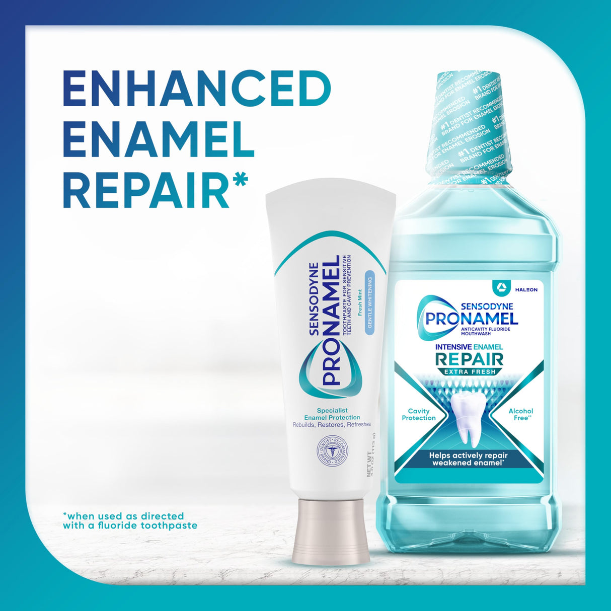 Sensodyne Pronamel Gentle Teeth Whitening Enamel Toothpaste for Sensitive Teeth, to Reharden and Strengthen Enamel, Amazon Exclusive, Fresh Mint - 4 Ounces (Pack of 4)