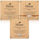 Ecation 30 Sets Horse Bracelets Gift Horseshoe Party Favors for Horse Lover
