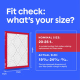 Filtrete 20x25x1 Air Filter, MERV 11, MPR 1000, Allergens & Pet Dander, 3-Month AC and Furnace Filters, Cleaner Air, Reliable Airflow, 2 HVAC Filters (Actual Size 19.68 x 24.68 x 0.81 in)