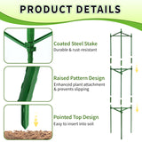 TCBWFY 4-Pack 48-Inch Adjustable Tomato Cages, Heavy-Duty Metal Plant Support Trellis for Garden and Pots, DIY Tomato Stakes, Height Adjustable 16 to 192 Inches