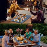 FYY Extra Large Warming Mat for Food - Rapid and Full Surface Heating, 6 Temp Settings, 6H Timer, Rollable Portable Food Warming Mat for Gatherings, Parties, Keep Meal Warm (XX Large Size, Navy)