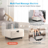 COMFIER 2-in-1 Shiatsu Foot Massager&Foot Rest,FSA HSA Eligible Foot and Calf Massager with APP Control,Heated Feet Massager for Foot Pain Relief,Gifts for Men Women
