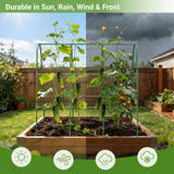 Cucumber Trellis for Raised Bed, U-Shape Arch Metal Garden Trellis for Climbing Plants, Heavy Duty Plant Trellis Outdoor, Easy Assembly Rustproof Trellis for Vines (U Frame Trellis)