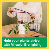 Miracle-Gro, Grow Light for Indoor Plants - 10W LED, Flexible 2-Head, Selectable Spectrum for Indoor Plants, Seeds, Herbs, Flowers, Plug-in Anywhere for Any Plant