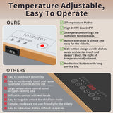 Warming Mat for Food (Extra Long 40"x12"), Warming Trays for Buffets Party & Daily Use, Temperature Control Food Warmer, Full Surface Warm Tempered Glass Food Warming Mat, White Electric Warming Tray