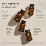 Moon Juice - SuperYou - Bottle (60 Capsules) - Energy, Mood & Focus - Organic Ashwagandha Supplements - Cortisol Reducer - Reusable Glass Bottle - 3rd Party Tested - 100% Traceable - Vegan & Non GMO