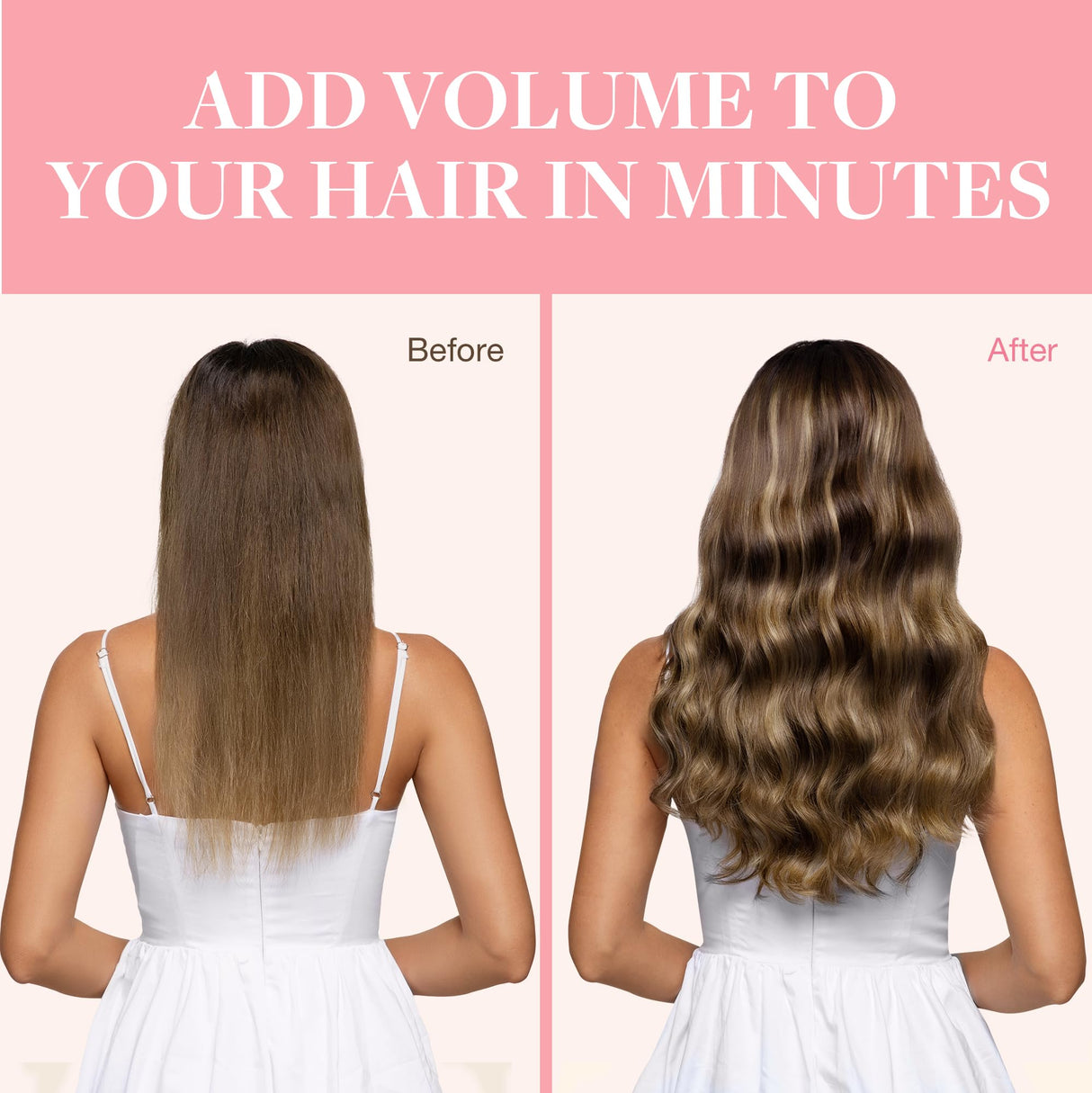 GOO GOO Clip in Hair Extensions Real Human Hair, Remy Human Hair Extensions Clip ins for Women, Natural Human Hair, 18inch 120g 7Pcs, 4/27/4 Balayage Chocolate Brown to Caramel Blonde